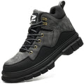 Nutropa Steel Toe Boots for Men Lightweight Work & Safety Shoes Puncture Proof Steel Toe ShoesBlack 10.5 Women/9 Men