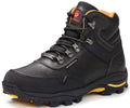 SUREWAY Mens 6" Heavy Duty Steel Toe Waterproof Work Boot - LeatherLace UpOil/Slip Resistant Dual-Density Comfortable Outsole EH Construction Industrial Ankle Mens Safety Work Boots