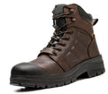 AEGISWARM 6" Steel Toe Work Boots for Men Waterproof - Durable Oil Full Grain Cowhide Leather Steel Toe Boots Non-Slip Industrial and Construction Safety Footwear 8