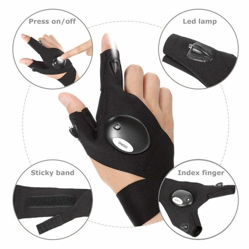 LED Flashlight Gloves
