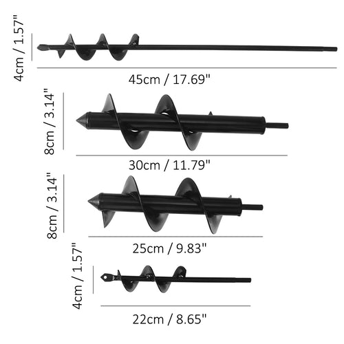 Heavy-Duty Garden Hole Digger Auger Tool