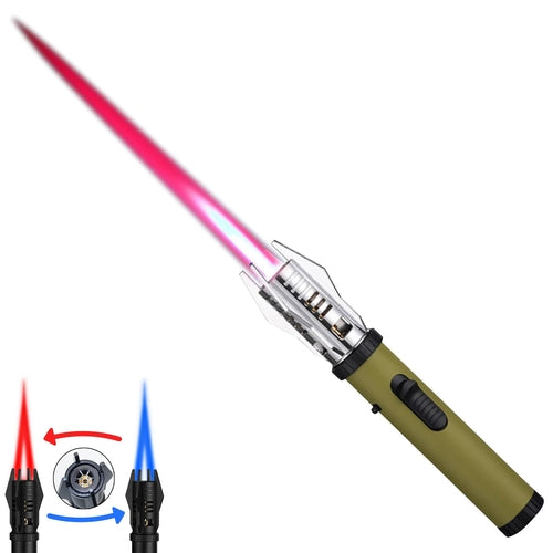 Windproof Jet Torch Lighter – Refillable Butane Flame with Safety Lock