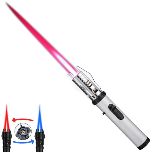 Windproof Jet Torch Lighter – Refillable Butane Flame with Safety Lock
