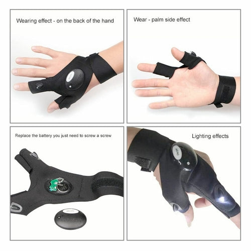LED Flashlight Gloves