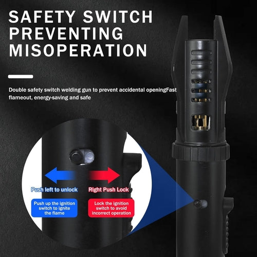 Windproof Jet Torch Lighter – Refillable Butane Flame with Safety Lock