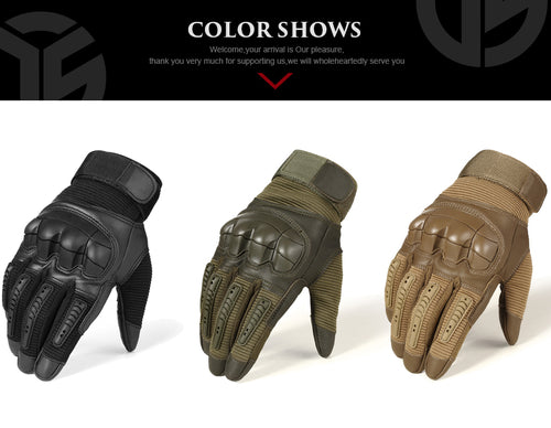 2020 Tactical Touchscreen Hard Knuckle Gloves