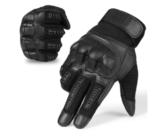 Tactical Rubber Hard Knuckle Gloves