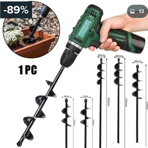 Heavy-Duty Garden Hole Digger Auger Tool